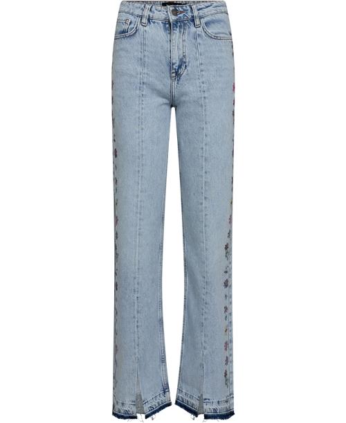 Se Desigual Denim_Flores, 5053 Denim Medium WAS Kvinde 5053 Denim Medium Wash Straight Jeans Str 342 Denim - hos Magasin ved Magasin