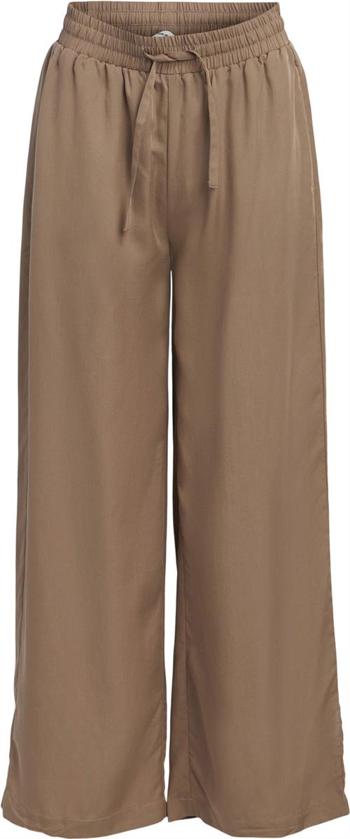 Object Objtilda Talula Long Pant Noos Kvinde Fossil Bukser Med Brede Ben Str 42 - hos Magasin