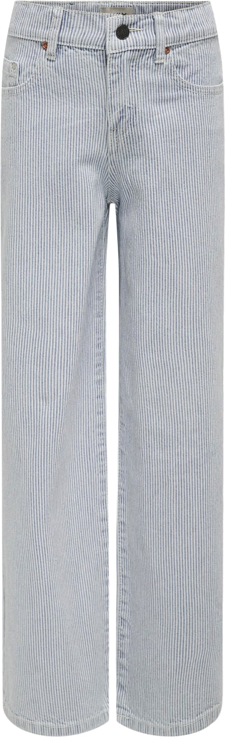 ONLY Koghope Wide Pant PNT Str 152 - Light Blue Denim Jeans hos Magasin