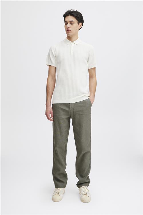 Casual Friday Cfpandrup 100 Linen Pant Mand Agave Green Casual Bukser Regular Fit Str 34/32 - hos Magasin