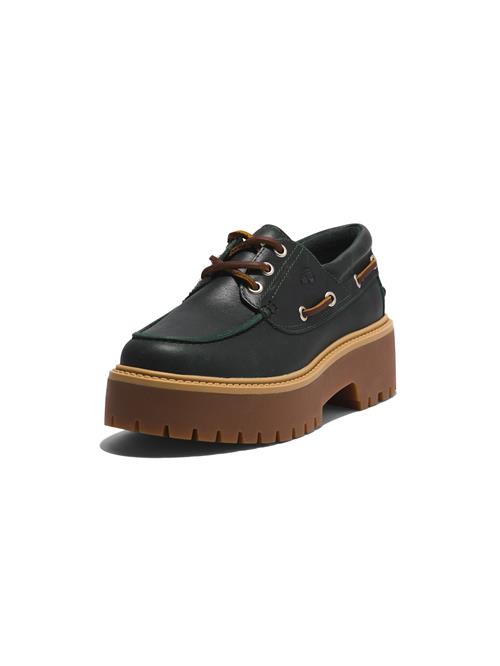 Se TIMBERLAND Snøresko 'Stone Street 3 Eye Boat'  brun / mørkegrøn ved About You