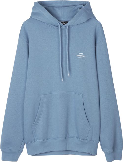 Se Mads Nørgaard - Copenhagen Standard Hoodie Logo Sweat Mand Captain`S Blue Hoodies Str XXXL - hos Magasin ved Magasin