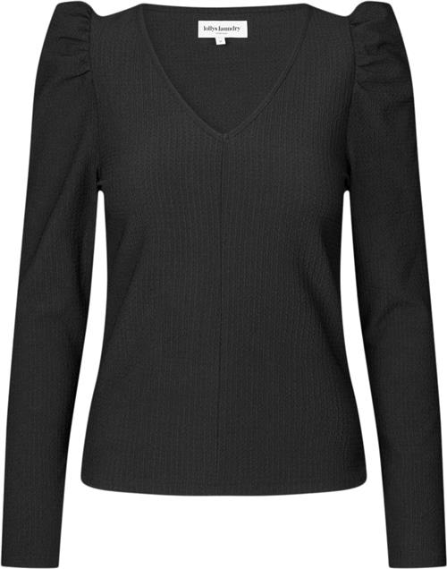 Se Lollys Laundry Tolucall Blouse LS Kvinde Black Langærmede T-shirts Str XS - Polyester hos Magasin ved Magasin