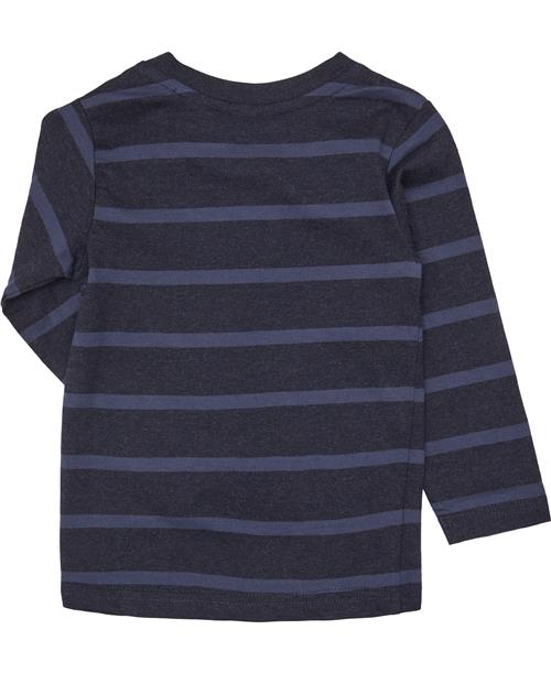 Magasin du Nord Collection Magasin Hektor 2G Langærmet Tshirt Organic Gots Str 2 år / 92 cm Navy Melange Stripe Langærmede Tshirts