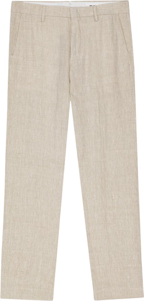 NN07 Theo Linen 1454 Mand Oat Chinos Str W33/L34 - hos Magasin