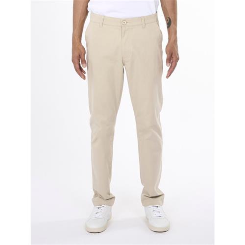 Knowledge Cotton Apparel Luca Slim Twill Chino Pants Gots/vegan Mand Light Feather Gray Chinos Straight Fit Str 29/32 - hos Magasin