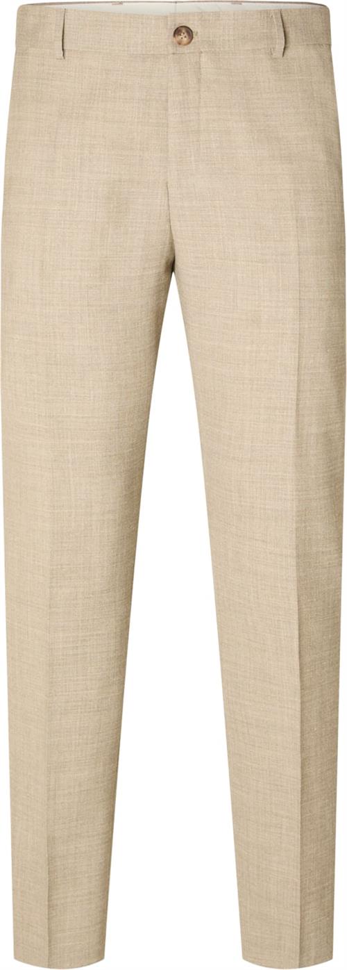 Selected Homme Slhslimoasis Linen TRS B Noos Mand Sand Chinos Slim Fit Str 46 - hos Magasin