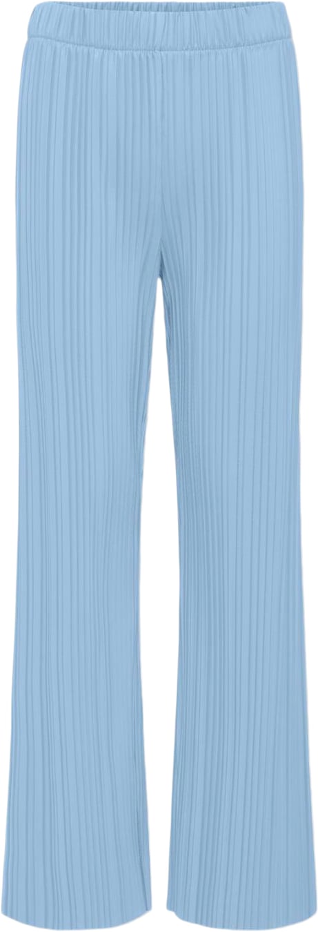 ONLY Kogdella Cruisy Plisse Pant WVN Str 152 - Clear Sky Bukser Denim hos Magasin