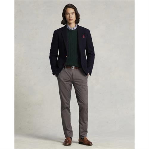 Se Polo Ralph Lauren Stretch Slim Fit Chino Pant Mand Norfolk Grey Chinos Slim Fit Str 34/32 - hos Magasin ved Magasin