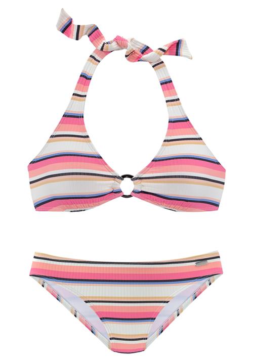 Se VENICE BEACH Bikini  blå / lys pink / sort / hvid ved About You