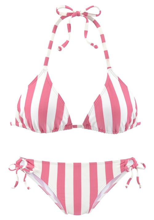 Se VENICE BEACH Bikini  pink / hvid ved About You