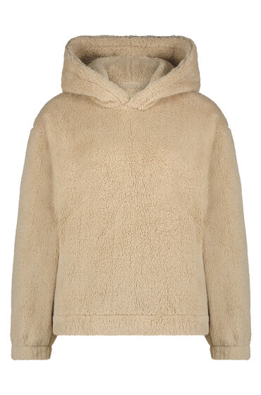 Hunkemöller Hættetrøje Fleece Snuggle Beige