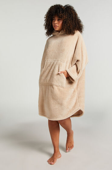 Hunkemöller Snuggle fleece loungekjole Beige