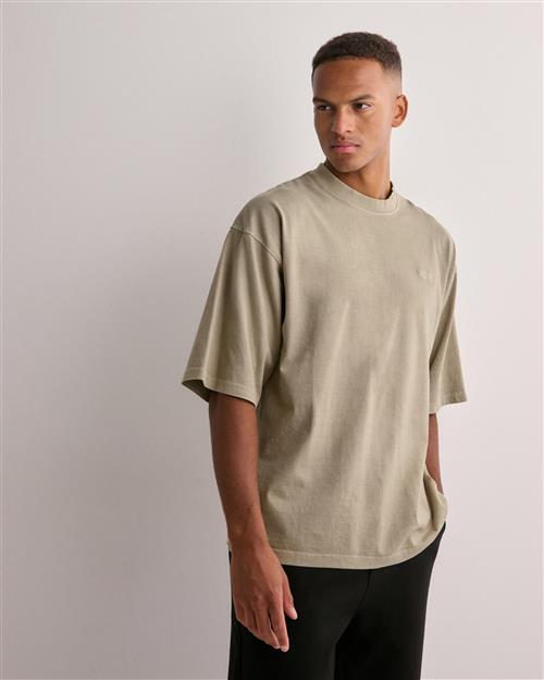 Woodbird WBBeam Washed Home Tee Oversized t-shirts Beige