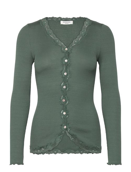 Rosemunde Rwbabette Ls V-Neck Regular Lace Ca Rosemunde Green