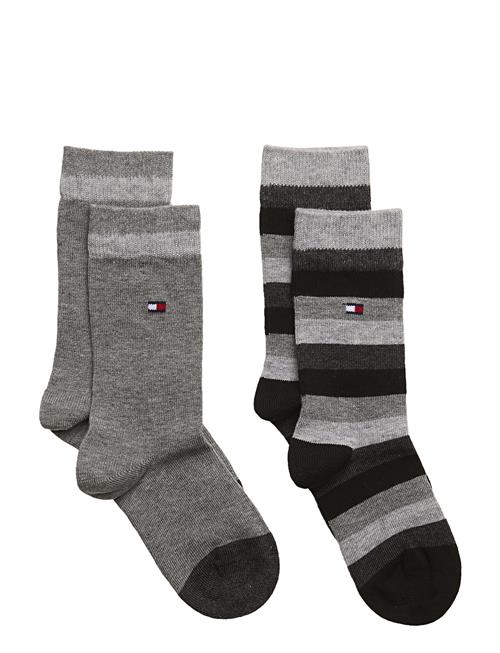 Tommy Hilfiger Th Kids Basic Stripe Sock 2P Tommy Hilfiger Grey