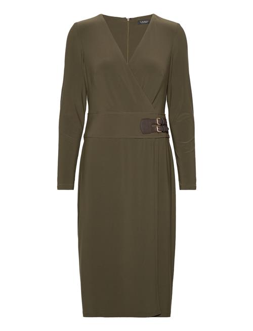 Buckled Jersey Dress Lauren Ralph Lauren Green