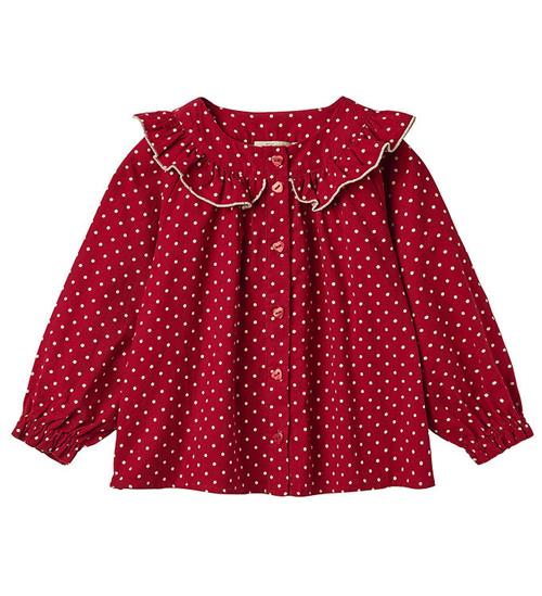 Fliink Bluse - FlÃ¸jl - Dolly Dot - Pompeian Red