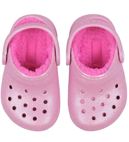 Crocs Sandaler - Classic Glitter Clog K - Pink Tweed