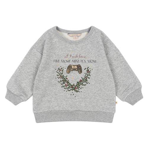 Konges Sløjd Lou Sweat Shirt Ocs - Grey Melange | Grå | 4 years