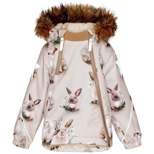 Molo Hopla Jakke Winter Rabbits | Beige | 110 cm