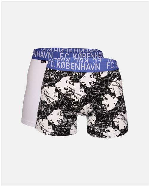 Tights-Kids "fodbold FCK" | Bomuld | Hvid/multi