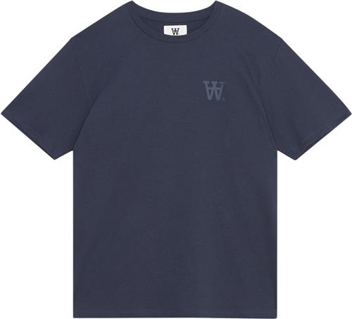 Se Wood Wood Wwace AA Chest Print Tshirt Mand Dark Navy Kortærmede T-shirts Str L - hos Magasin ved Magasin