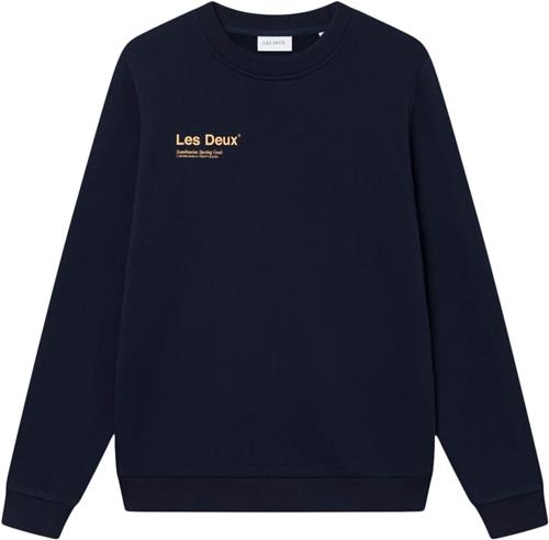 Les Deux Brody Sweatshirt 2.0 Mand Navy Sweatshirts Regular Fit Str S - Bomuld hos Magasin