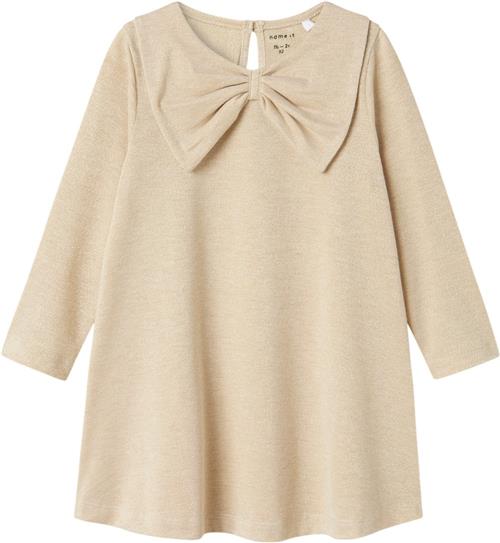 Name It Nmfrnanna LS Dress Str 98 - Frosted Almond Kjoler hos Magasin