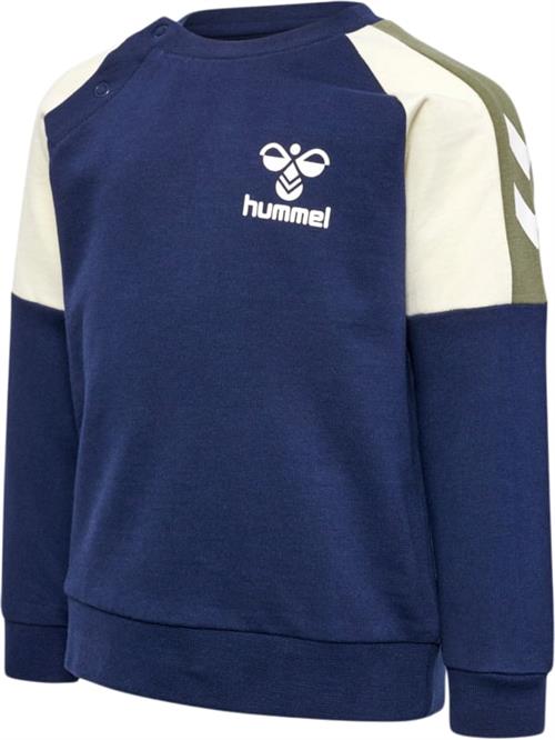 Hummel Hmlherman Sweatshirt Str 2 år / 92 cm - Blå Sweatshirts hos Magasin