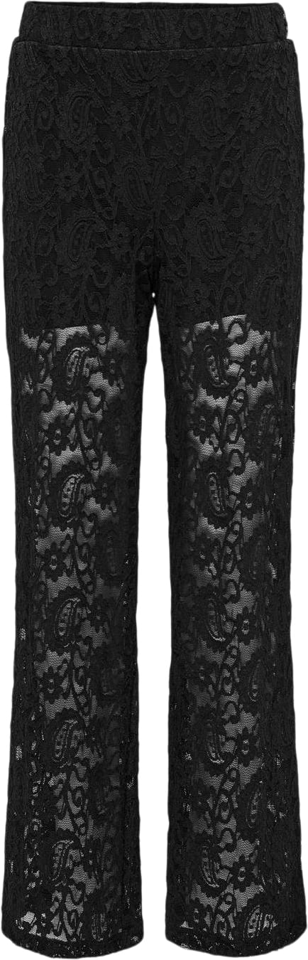 ONLY Kogmilly Lace Pants JRS Str 152 - Sort Bukser hos Magasin