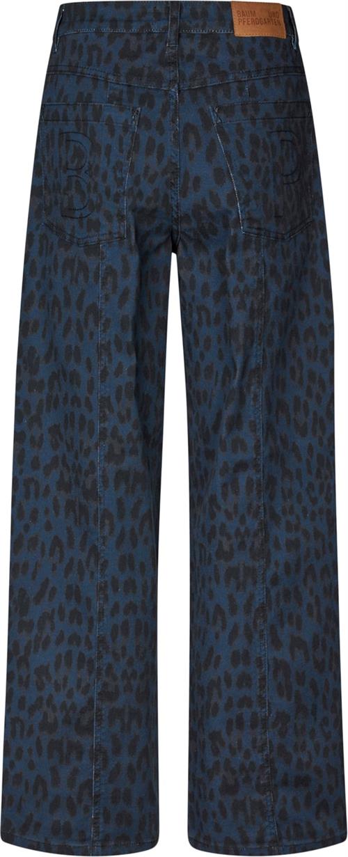 Baum und Pferdgarten Nara Kvinde Blue Leopard Bukser Str 36 - hos Magasin