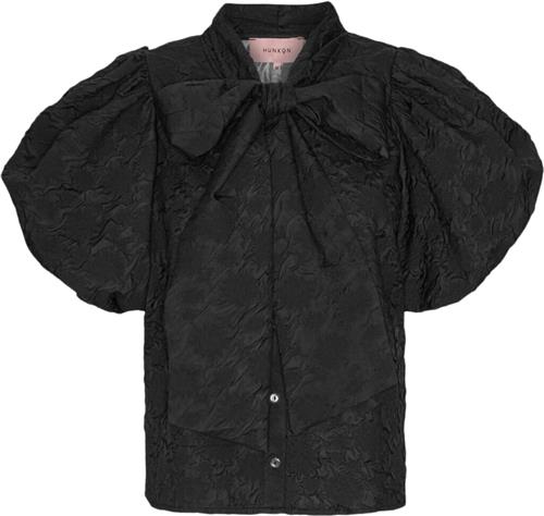 Se HUNKØN Jamie Shirt Kvinde Black Skjorter Str XL - hos Magasin ved Magasin