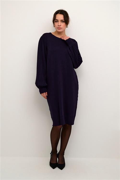 Kaffe Kalone Knit Dress Kvinde Dawn Purple Langærmede Bluser Str L - hos Magasin