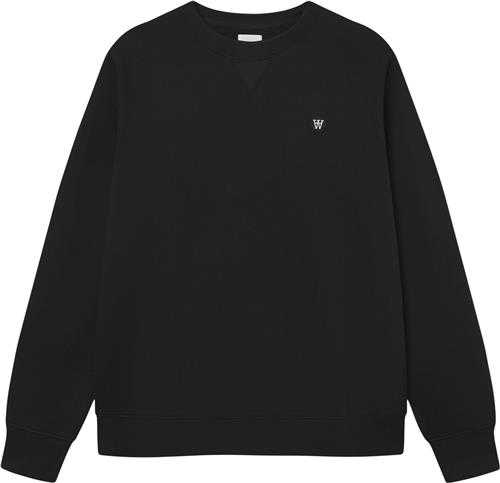 Wood Wood Wwtye Mand Black Sweatshirts Str L - hos Magasin