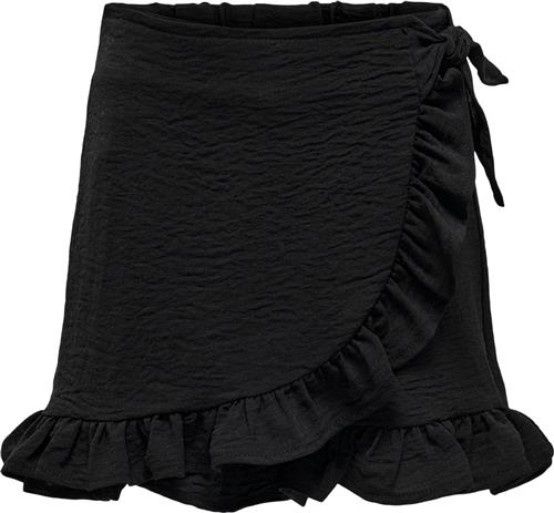 ONLY Kogmette Wrap Skort WVN Noos Str 164 - Sort Nederdele hos Magasin