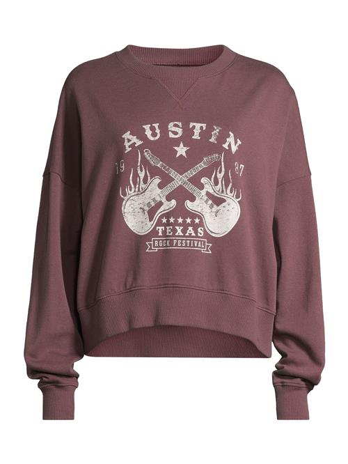 AÉROPOSTALE Sweatshirt  burgunder / hvid