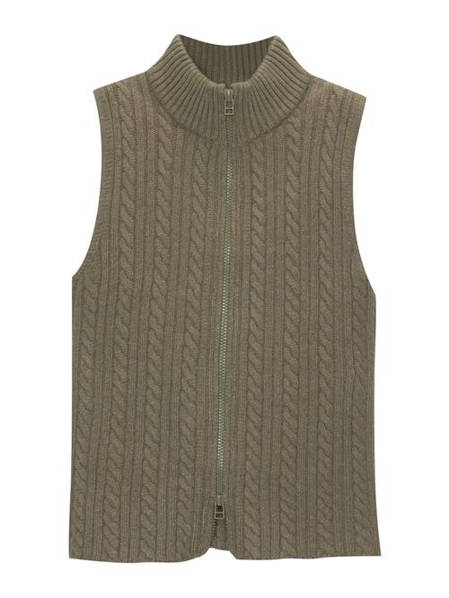 Se Pull&Bear Strikvest  khaki ved About You