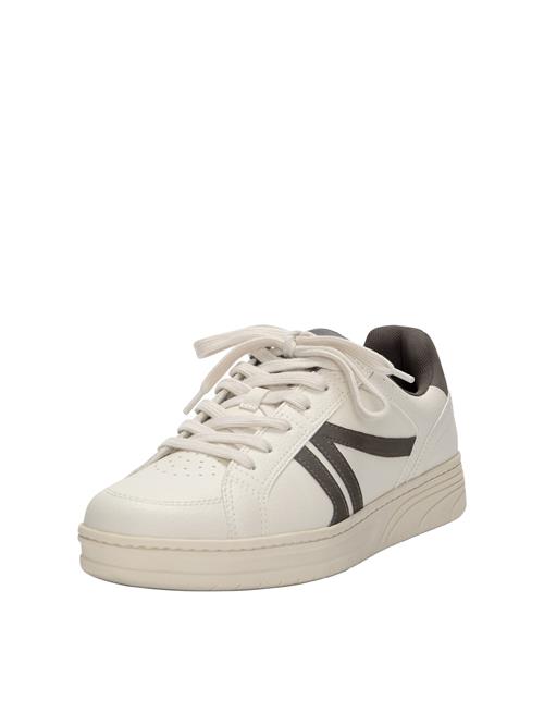 Pull&Bear Sneaker low  sort / hvid