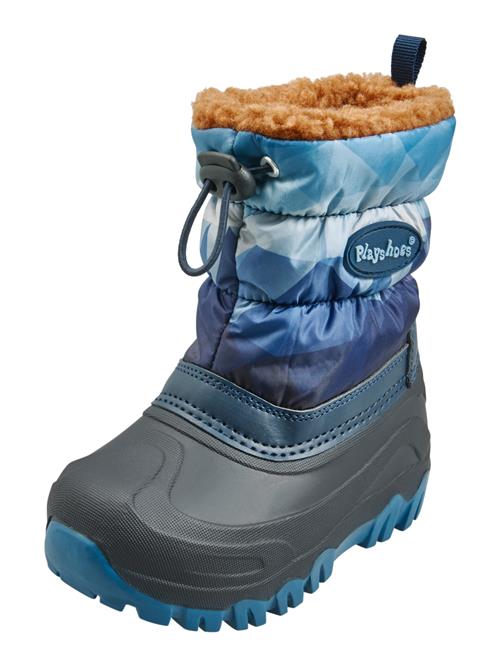 PLAYSHOES Snowboots 'Berge'  blå / lyseblå / mørkeblå