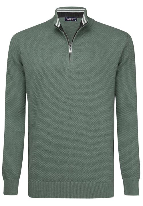 Jimmy Sanders Pullover  grøn / hvid