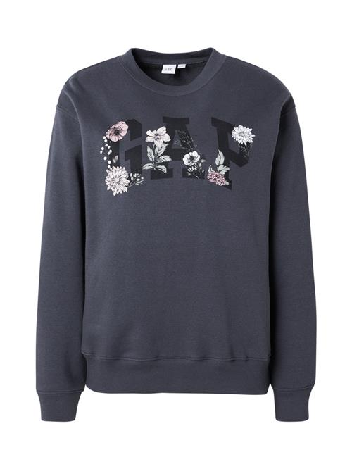 GAP Sweatshirt 'HERITAGE'  mørkegrå / pastelgrøn / sort / hvid