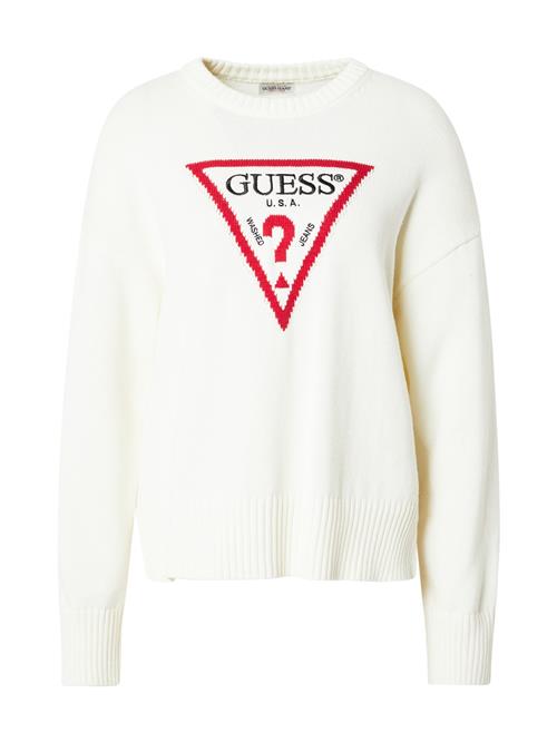 GUESS JEANS Pullover  rød / sort / hvid