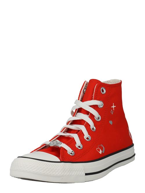 Se CONVERSE Sneaker high 'CHUCK TAYLOR ALL STAR - FEVER'  sølvgrå / rød / hvid ved About You