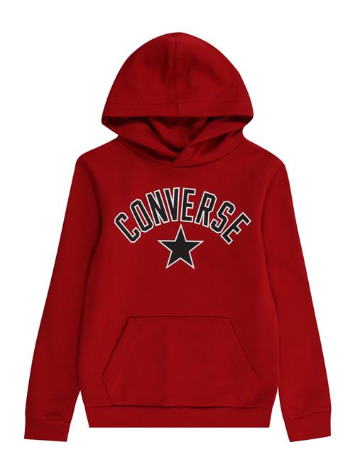 Se CONVERSE Sweatshirt  rubinrød / sort / hvid ved About You