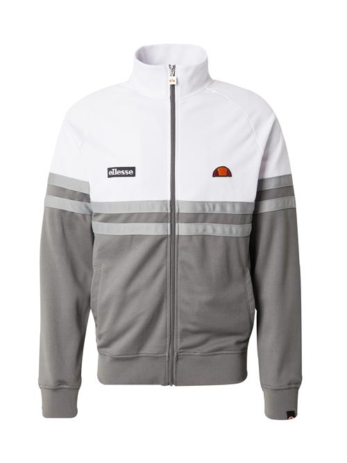 ELLESSE Sweatjakke 'Rimini'  grå / lysegrå / hvid