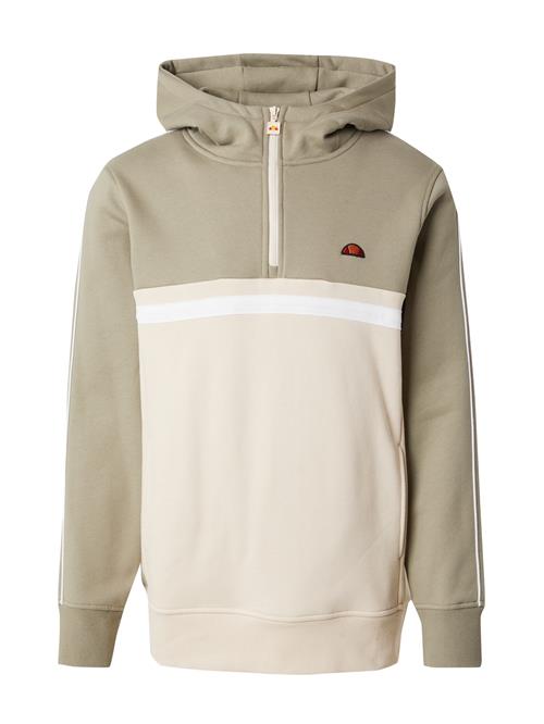 Se ELLESSE Sweatshirt 'Antogoni'  beige / mørkebeige / hvid ved About You