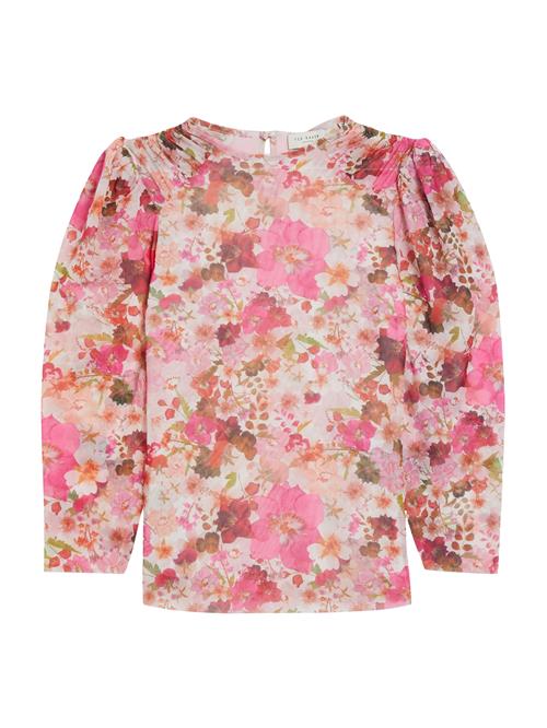 Se Ted Baker Bluse 'Raeley'  grøn / pink / hvid ved About You