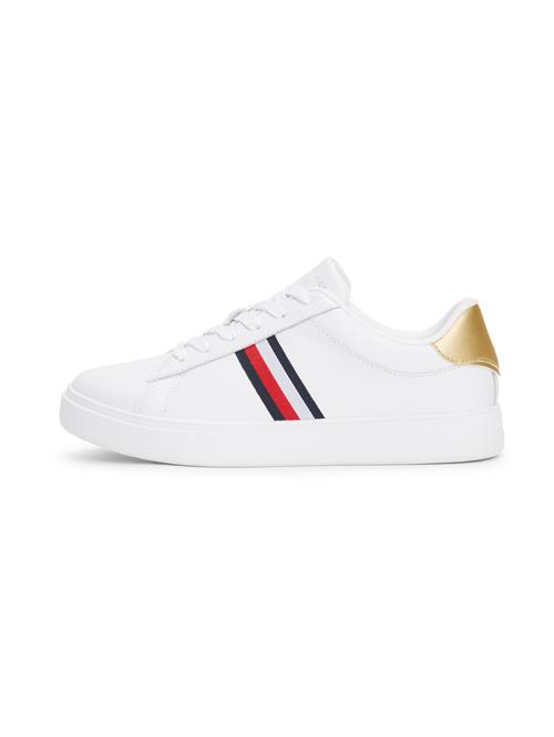 TOMMY HILFIGER Sneaker low 'Essential Court'  navy / guld / rød / hvid