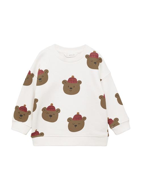 Se MANGO KIDS Sweatshirt 'YOGUI'  brun / mørkerød / sort / hvid ved About You